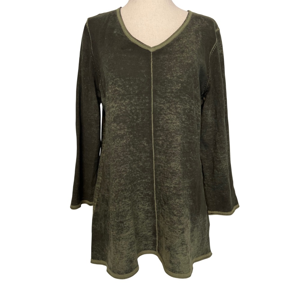 Habitat Clothes To Live In Women S Tunic Sweater Olive Green Fairy Grunge Goblin